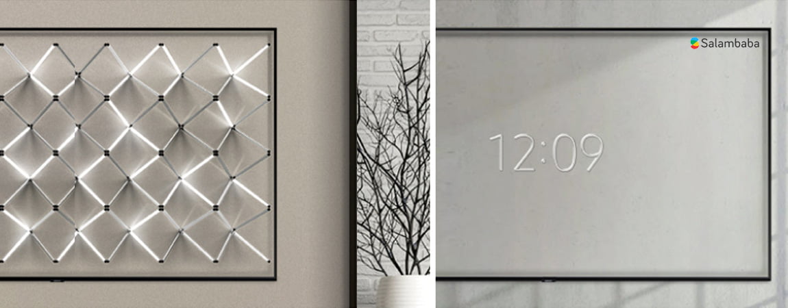 تلویزیون سامسونگ Q950TS - طراحی Ambient Mode